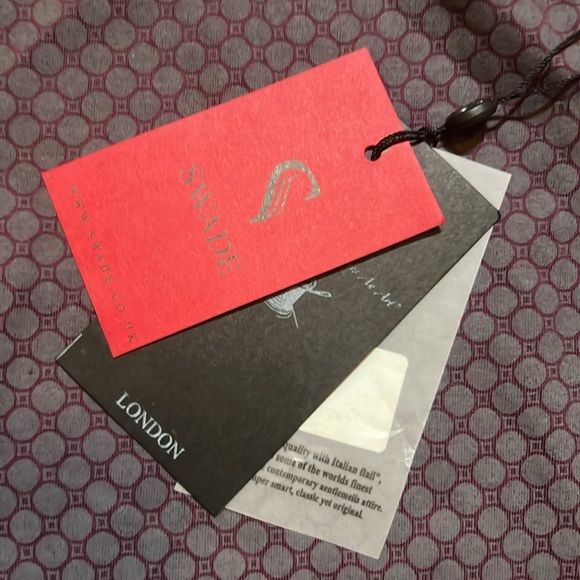 NWT Swade Burgundy Blue Men’s Polo Shirt sz XXL - Picture 5 of 11